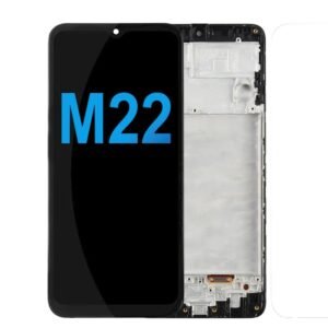 LCD Assembly With Frame Compatible For Samsung M22 LCD Screen Display Original