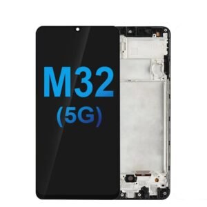 LCD Assembly With Frame Compatible For Samsung M32 LCD Screen Display INCELL