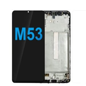 LCD Assembly With Frame Compatible For Samsung M53 LCD Screen Display Original