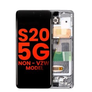 Mobile Phone OLED Assembly With Frame Compatible For Samsung Galaxy S20 5G LCD Screen Display