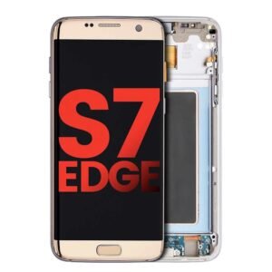 OLED Assembly With Frame Compatible For Samsung Galaxy S7 Edge LCD Screen Display (All US Models / G935A) (Gold Platinum)