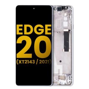 LCD Assembly With Frame Compatible For Motorola Edge 20 (XT2143 / 2021) LCD Screen Display