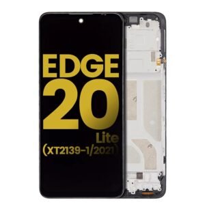 OLED Assembly With Frame Compatible For Motorola Edge 20 Lite (XT2139-1 / 2021) LCD Screen Display