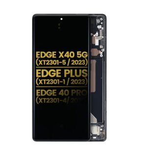 OLED Assembly With Frame Compatible For Motorola Edge X40 5G (XT2301-5/2023) / Edge Plus (XT2301-1 / 2023) / Edge 40 Pro (XT2301-4 / 2023) LCD Screen Display