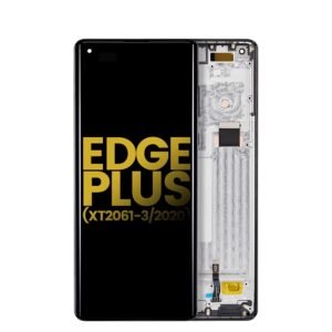 OLED Assembly With Frame Compatible For Motorola Moto Edge Plus (XT2061-3 / 2020) LCD Screen Display