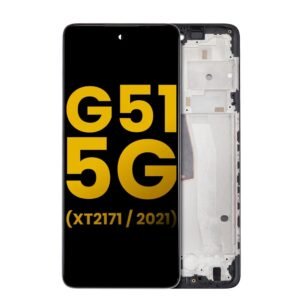 LCD Assembly With Frame Compatible For Motorola Moto G51 5G (XT2171 / 2021) (Lucent Original) LCD Display Screen
