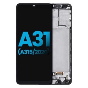 LCD Assembly With Frame (Without Finger Print Sensor) Compatible For Samsung Galaxy A31 (A315 / 2020) LCD Screen Display