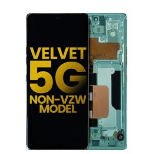 OLED Assembly With Frame Compatible For LG Velvet 5G (Non-Verizon 5G UW Frame) LCD Screen Display
