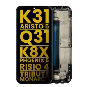 LCD Assembly With Frame Compatible For LG K31 / Aristo 5 / Q31 / LG K8X / LG Phoenix 5 / LG Risio 4 / LCD Screen Display