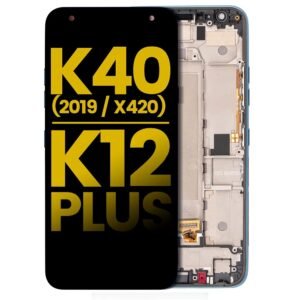 LCD Assembly With Frame Compatible For LG K40 (2019 / X420) / K12 Plus LCD Screen Display