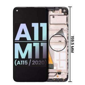 LCD Assembly With Frame Compatible For Samsung Galaxy A11 / M11 (A115F & A115M Model / 2020) LCD Screen Display Original