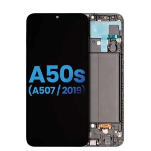 Mobile LCD Assembly With Frame Compatible For Samsung Galaxy A50s (A507 / 2019) LCD Screen Display