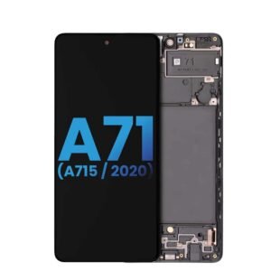 Mobile Screen Assembly With Frame Compatible For Samsung Galaxy A71 (A715 / 2020) LCD Screen Display