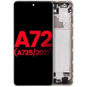OLED Assembly With Frame Compatible For Samsung A72 (A725 / 2021) LCD Screen Display