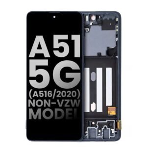 OLED Assembly With Frame Compatible For Samsung Galaxy A51 5G (A516 / 2020) LCD Screen Display